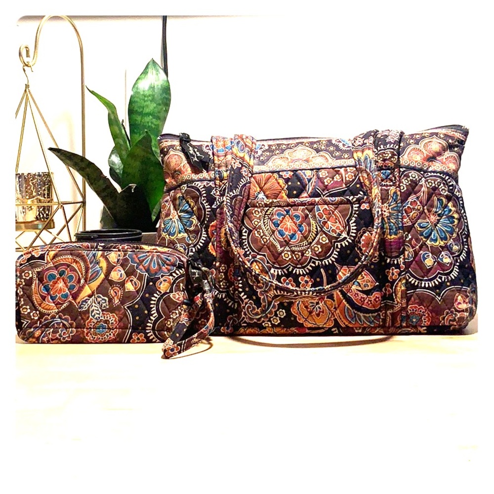 Vera Bradley Purse w/ Matching Clutch